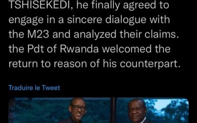 Une photo montrant un émissaire de Félix Tshisekedi chez Paul Kagame ? la photo est sortie de son contexte