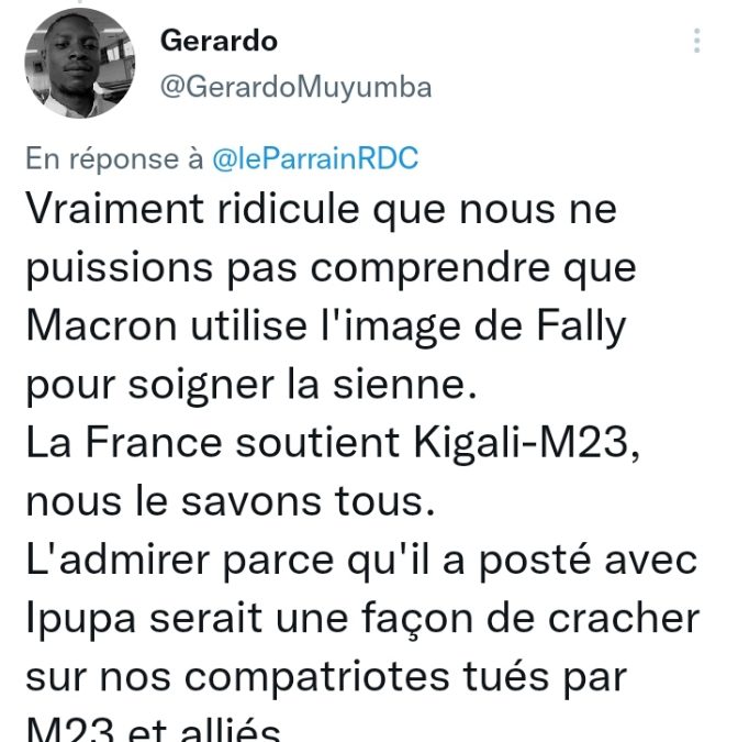 La France soutient Kigali et le M23 ? Aucune preuve
