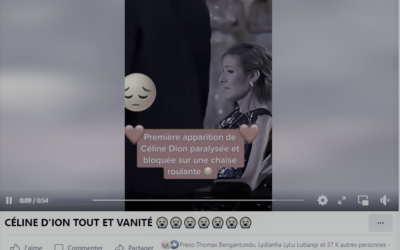 La femme en fauteuil roulant sur une vidéo devenue virale n’est pas Céline Dion
