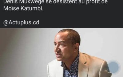 Mukwege et Sesanga n’ont pas encore retiré leurs candidatures au profit de Katumbi