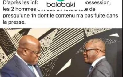 Cette photo montrant le Président Tshisekedi et Denis Mukwege n’est pas récente  