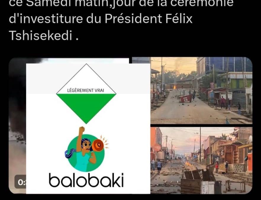 Certaines images de cette publication des manifestations à Goma et Béni sont hors contexte et datent de 2023