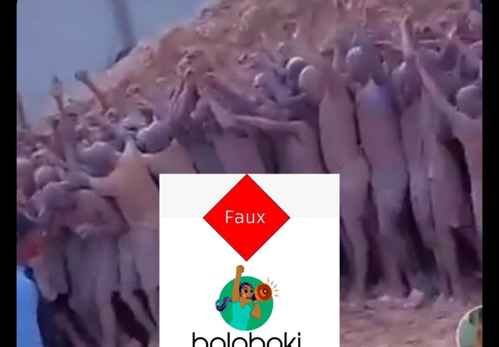 Faux, cette vidéo ne montre pas des Africains vendus comme esclaves en RDC pour travailler dans les mines, mais elle provient d’une formation maritime au Nigeria