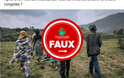 Cette image qui prétend montrer des personnes quittant Minembwe pour les élections au Rwanda est décontextualisée