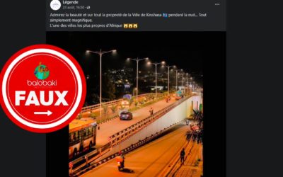 Cette image ne montre pas la ville de Kinshasa, mais celle de Kigali