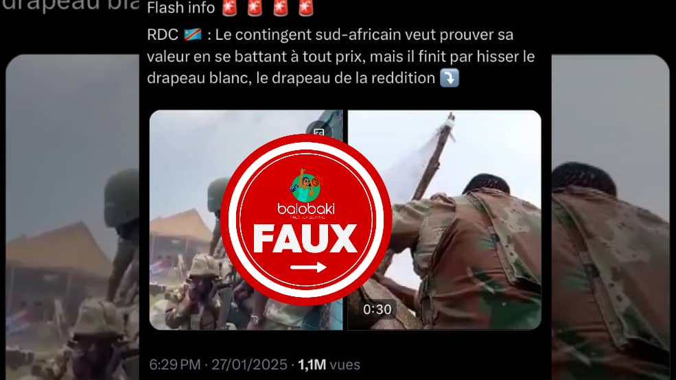 Capture d’écran des vidéos que nous vérifions ©️X