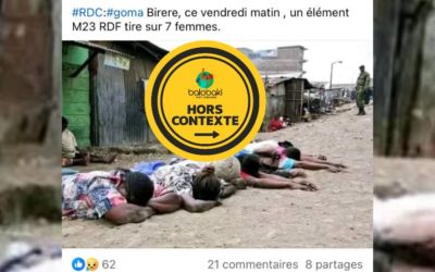 L’image qui montre sept femmes prétendument abattues à Goma vient du Kenya et date de mars 2020