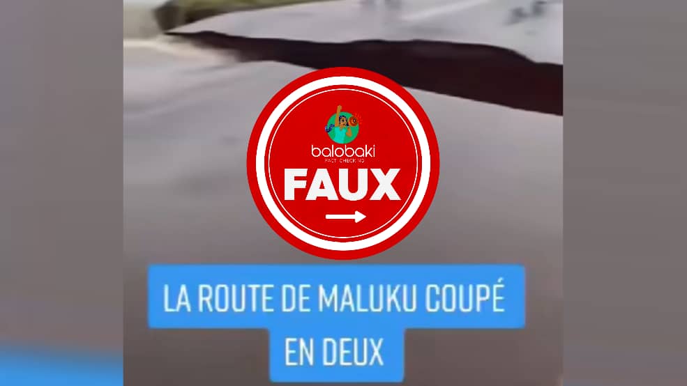 La vidéo qui prétend montrer une route coupée en deux à Kinshasa provient du Brésil 