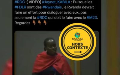 La vidéo dans laquelle Jaynet Kabila demande au Rwanda de dialoguer avec les FDLR date de 2022