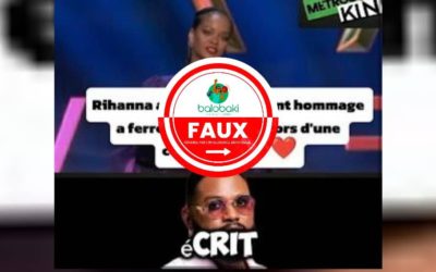 Il n’y a aucune preuve que Rihanna a rendu hommage à l’artiste congolais Ferre Gola lors d’une soirée à New York