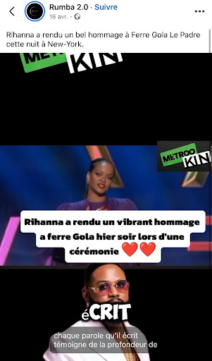 Généré également à base de l'intelligence artificielle, le doublage en français des propos de la chanteuse américaine dans cette vidéo, n’a rien à voir avec ce que dit exactement Rihanna dans son discours original.
