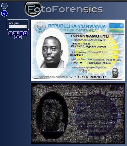 Résultat de notre recherche avec fotoforensics. Capture d’écran prise par Balobaki check.