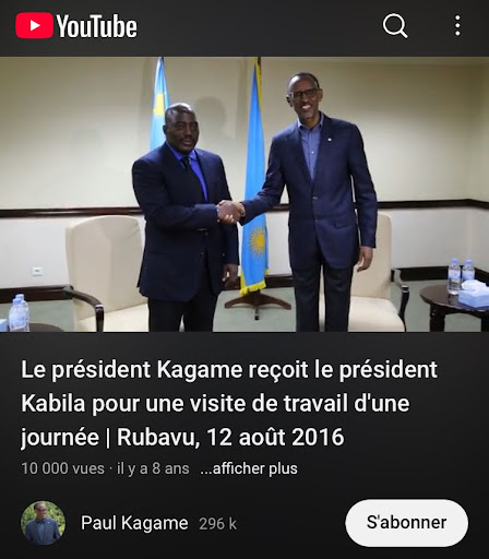 Capture d’écran faite par Balobaki Check le 02 juin 2025 ©️ Chaîne YouTube Paul Kagame.