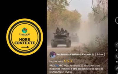 La photo qui prétend montrer les rebelles du M23 renforcer son armement avec de nouveaux chars modernes provient plutôt de la Thaïlande