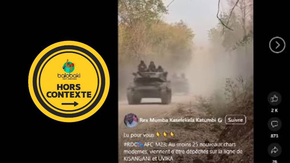 La photo qui prétend montrer les rebelles du M23 renforcer son armement avec de nouveaux chars modernes provient plutôt de la Thaïlande