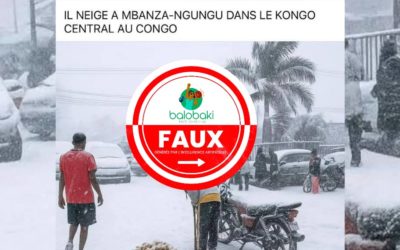 La photo qui prétend montrer de la neige en RD Congo est un trucage de l’intelligence artificielle 