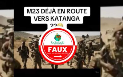 La vidéo qui prétend montrer la rébellion du M23 affirmant avoir conquis le Haut-Katanga a été créée par une intelligence artificielle générative