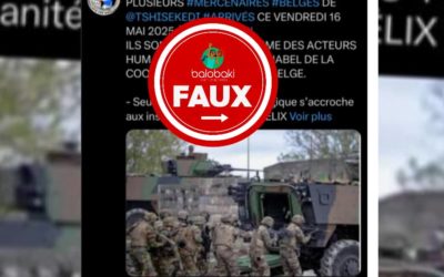 Attention, cette image ne montre pas « des mercenaires belges » à Kisangani en RD Congo
