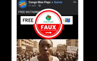 RDC : la vidéo « Free Mutamba » en soutien à l’ex-ministre de la Justice est générée par une intelligence artificielle 