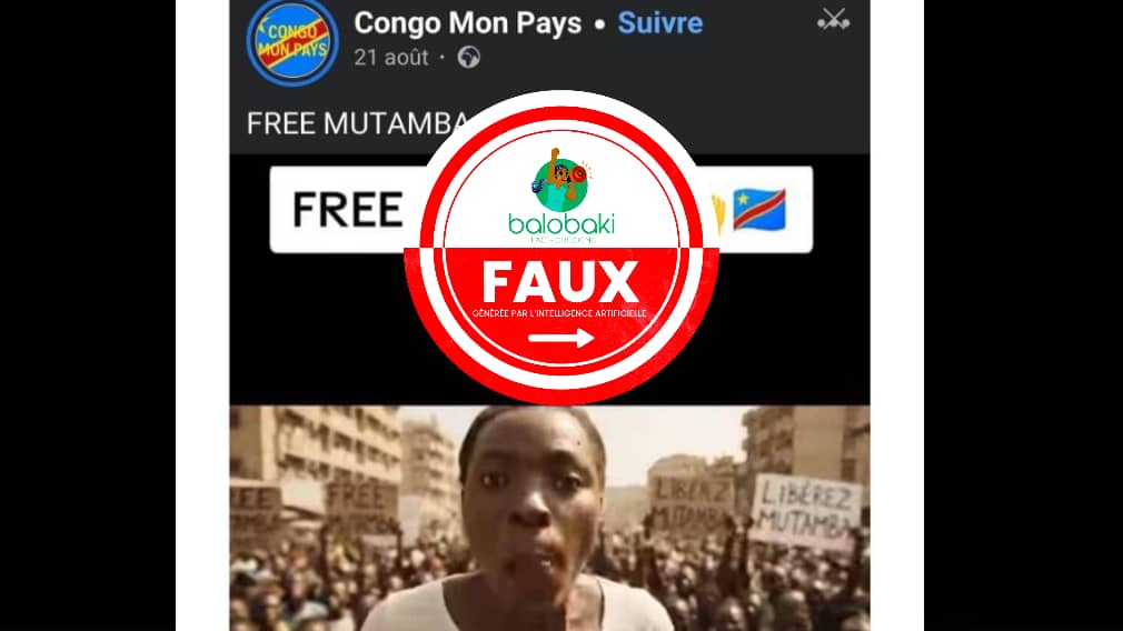 RDC : la vidéo « Free Mutamba » en soutien à l’ex-ministre de la Justice est générée par une intelligence artificielle 
