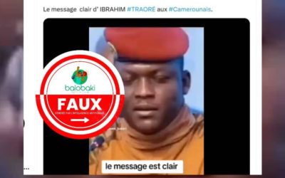 Présidentielle au Cameroun : le supposé appel à la révolte du président burkinabé Ibrahim Traoré aux Camerounais contre Paul Biya est un deepfake