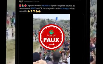 Cette vidéo ne montre pas un vif accueil réservé aux rebelles de l’AFC/M23 à Kalemie. Elle  provient plutôt du Kenya 