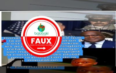 Après Maduro, Tshisekedi dans le viseur de Trump ? La vidéo d’une prétendue mise en garde du Président américain à son homologue congolais est manipulée avec l’IA