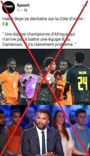 Capture d’écran faite par Balobaki Check