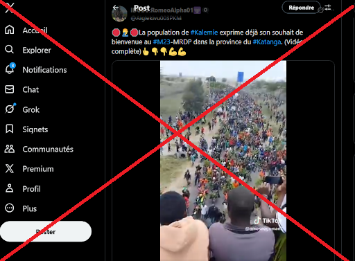 Capture d'écran prise par Balobaki Check