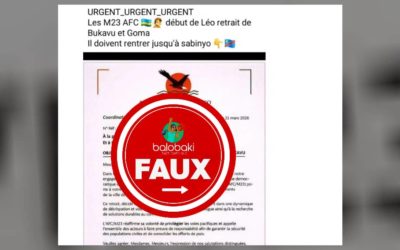 La coalition rebelle AFC/M23 dément tout prétendu retrait de ses éléments de la ville de Bukavu