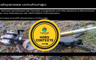 L’image prétendant montrer des drones appartenant aux forces armées congolaises  abattus à Minembwe provient en réalité d’Ukraine et date de 2024