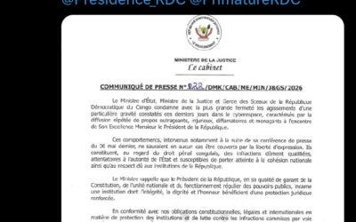 Quand la justice congolaise se mobilise face aux Injures publiques et discours haineux contre les responsables politiques