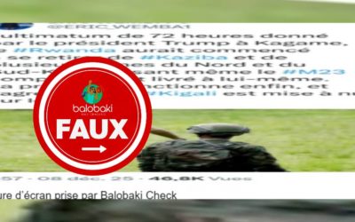 Rien ne confirme que le président américain Donald Trump a donné l&rsquo;ultimatum de 72 heures à Paul Kagame au sujet des rebelles de l’AFC/M23