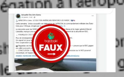 Le maire d’Uvira dément le déploiement de soldats du Commandement des États-Unis pour l’Afrique (AFRICOM) en renfort aux Forces armées de la RDC dans la ville