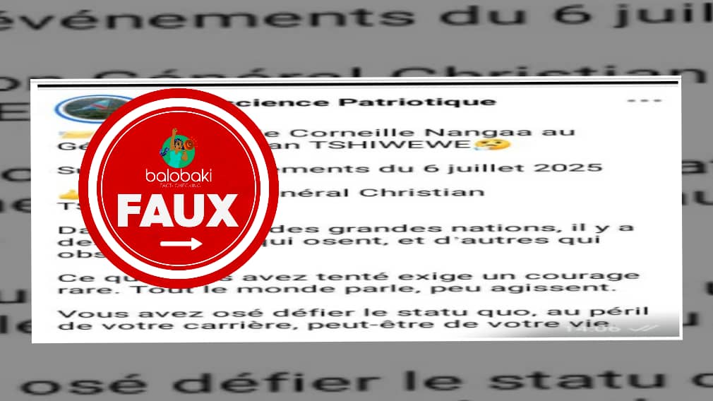Aucune preuve d’un supposé message de soutien de Nangaa, chef de la rébellion AFC/M23, au Général Christian Tshiwewe cité dans une affaire sécuritaire sensible