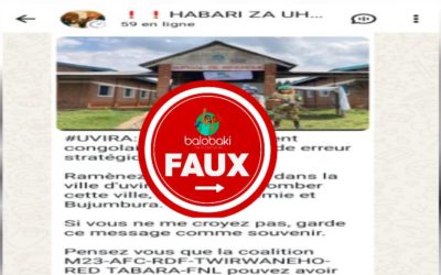 Aucune preuve que la MONUSCO ait fourni des armes aux rebelles de l’AFC/M23 dans les Hauts-Plateaux