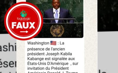 Joseph Kabila n’a pas été invité par Donald Trump à la signature de l’accord de paix entre la RDC et le Rwanda, le 4 décembre