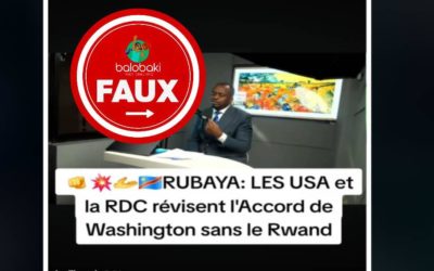 Rien ne prouve que le gouvernement congolais et les États-Unis ont révisé l’accord de Washington sans le Rwanda