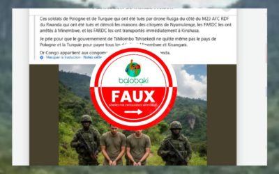 Cette image ne montre pas des soldats turcs et polonais capturés à Minembwe par les FARDC : elle a été générée par l’IA
