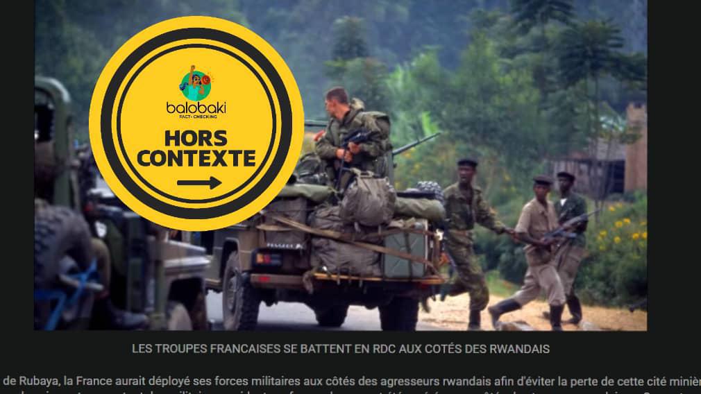La France dément le déploiement de troupes françaises aux côtés des soldats rwandais en RDC, l’image qui circule est celle de l’opération Turquoise de 1994