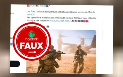 L’armée congolaise dément l’existence d’une prétendue opération militaire secrète menée par les États-Unis contre les rebelles des ADF et de l’AFC/M23