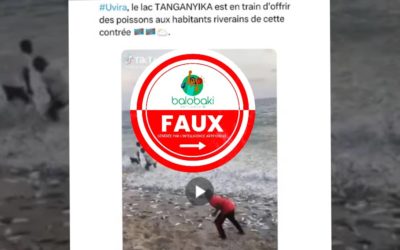 Cette vidéo qui prétend montrer le lac Tanganyika en RDC, offrant des poissons aux habitants d’Uvira est hors contexte