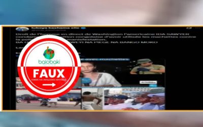 Non, Ida Sawyer d’human Rights Watch n’a pas accusé l’opposition congolaise d’avoir fourni des armes à des militants