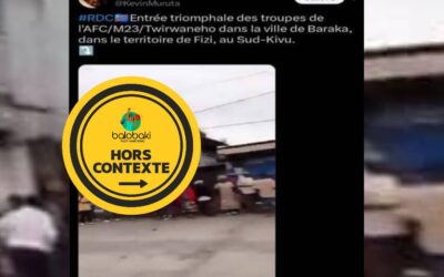 Cette vidéo ne montre pas l&rsquo;entrée des troupes du M23 dans la ville de Baraka en 2026 mais plutôt à Goma en 2025