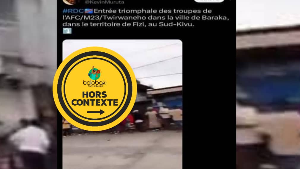Cette vidéo ne montre pas l&rsquo;entrée des troupes du M23 dans la ville de Baraka en 2026 mais plutôt à Goma en 2025