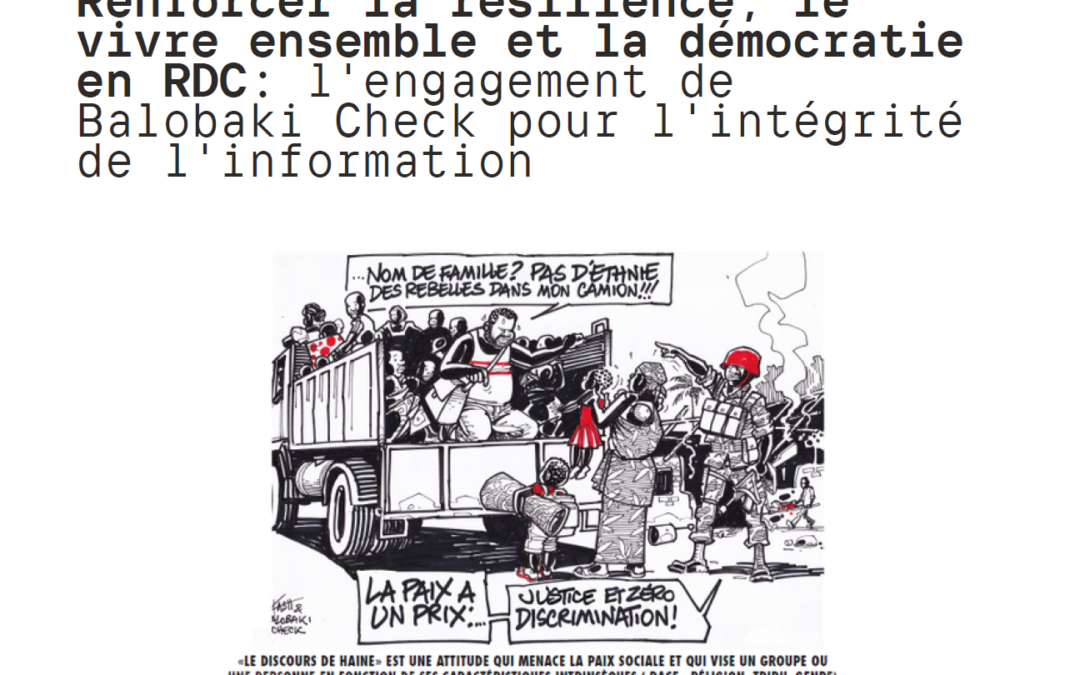Renforcer la résilience, le vivre ensemble et la démocratie en RDC