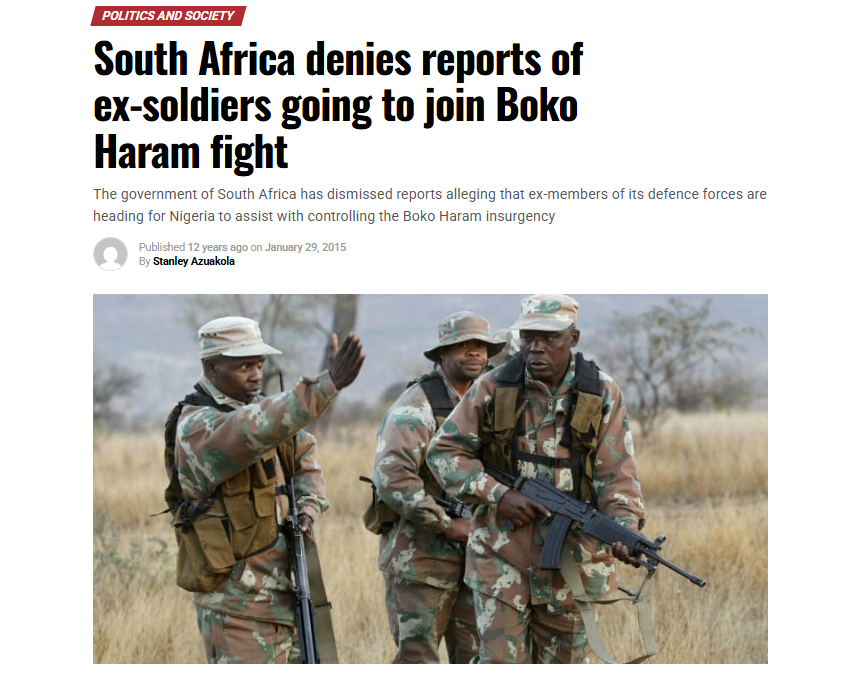 Capture d'écran prise par BALOBAKI CHECK, le 1er octobre 2026. Elle montre des militaires Sud africain