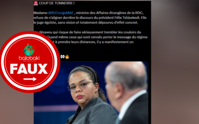 Il n’y a aucune preuve que la ministre congolaise des Affaires étrangères  a désavoué le discours du chef de l’Etat Tshisekedi