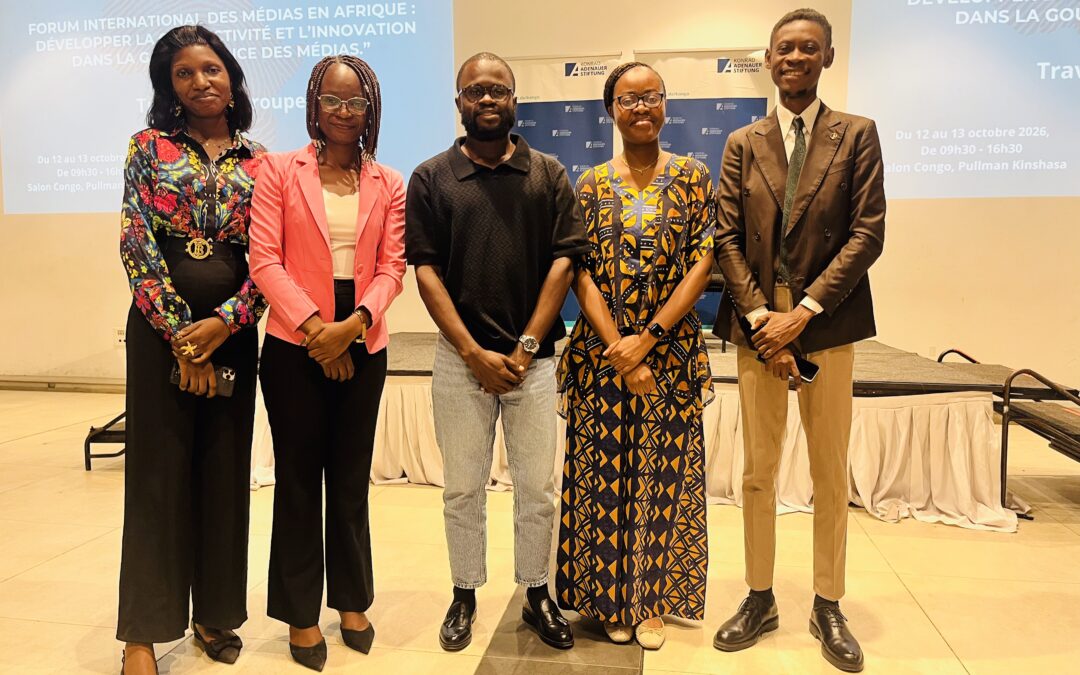 Balobaki Check présent au forum international consacré à l’innovation et à la gouvernance des médias en Afrique